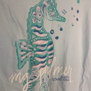 Mg Palmer Preppy Seahorse Tshirt S